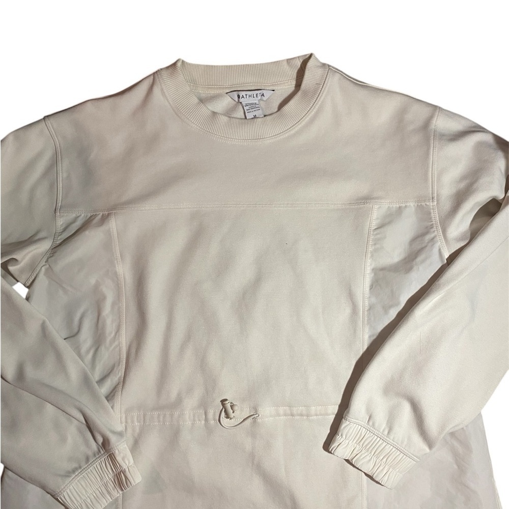 Athleta Off-White Crew Neck Top - Picture 2 of 4